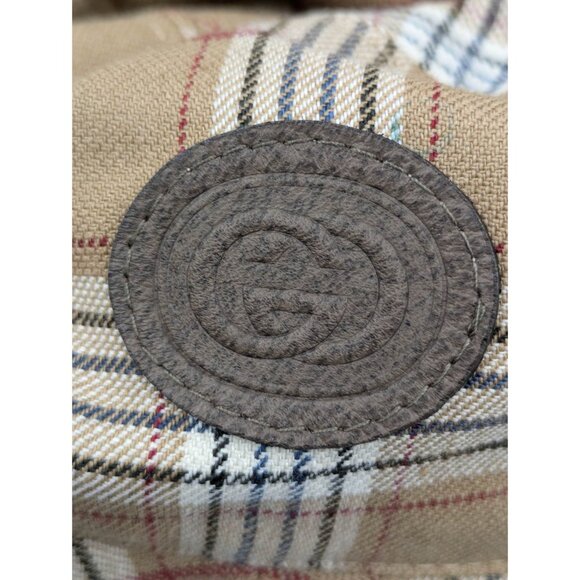 Gucci Monogram Plaid Bob Double Back Reversible Bucket Hat Beige M58cm 700851 - Picture 7 of 11